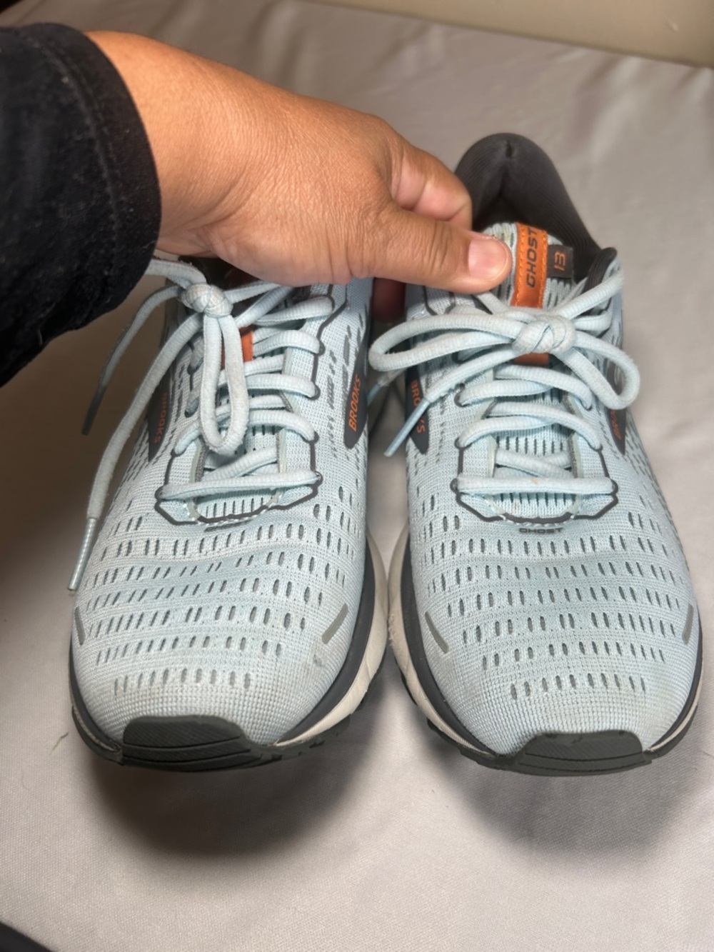 Brooks Ghost 13 Light Blue Running Athletic Shoes Size 8.5 - Picture 11 of 16